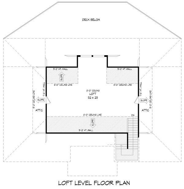 Home Plan - Beach Floor Plan - Upper Floor Plan #932-1142