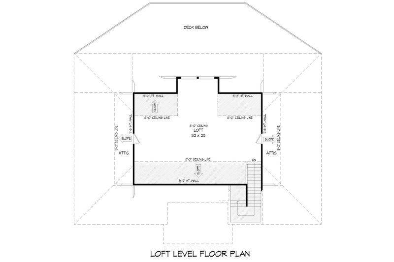 House Design - Floor Plan - Upper Floor for Beach House Plan #932-1142 - 3 bed, 2.5 bath