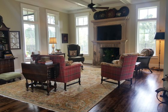 Interior - Family Room for Farmhouse House Plan #928-359 - 3 bed, 3.5 bath