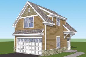 Dream House Plan - Craftsman Exterior - Front Elevation Plan #1029-66