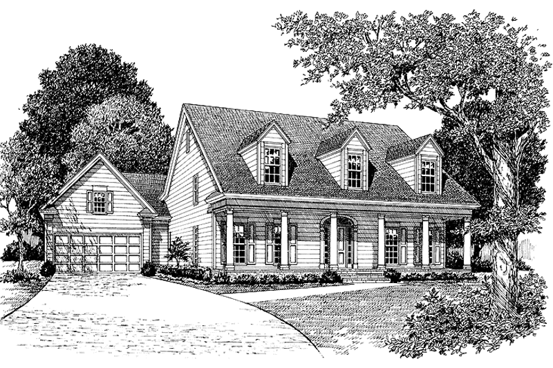 Dream House Plan - Exterior - Front Elevation 3 for Classical House Plan #453-272 - 3 bed, 3.5 bath