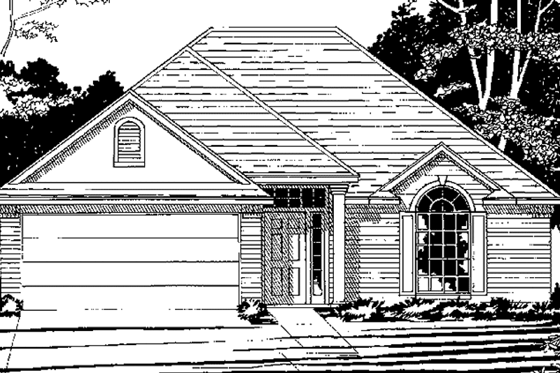 House Blueprint - Traditional Exterior - Front Elevation Plan #472-429