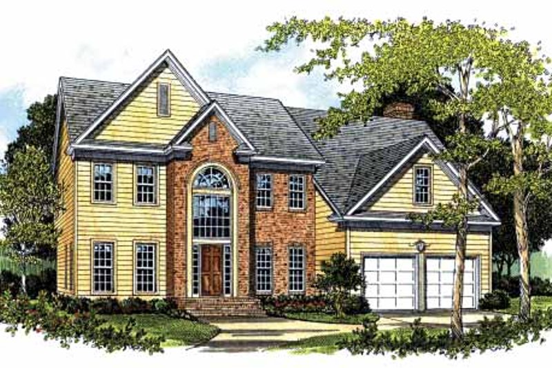 Dream House Plan - Colonial Exterior - Front Elevation Plan #453-479