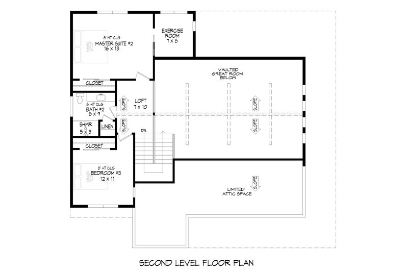 Dream House Plan - Floor Plan - Upper Floor for Country House Plan #932-874 - 2 bed, 2.5 bath