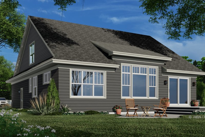 Dream House Plan - Exterior - Rear Elevation for Traditional House Plan #51-1323 - 4 bed, 3 bath