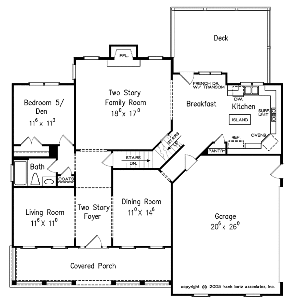 House Design - Traditional Floor Plan - Main Floor Plan #927-340