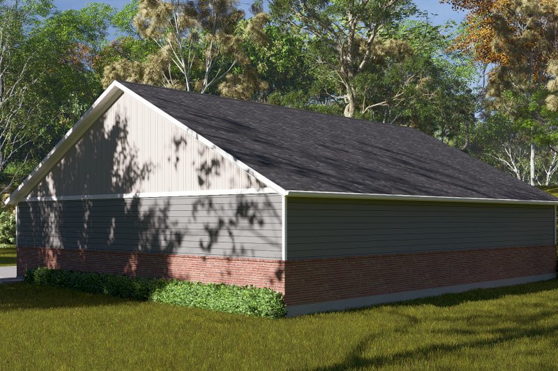 Architectural House Design - Exterior - Rear Elevation for Craftsman House Plan #1060-251, 0.5 bath
