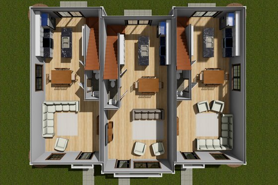 Floor Plan - Main Floor for Cottage House Plan #513-2250 - 6 bed, 7.5 bath
