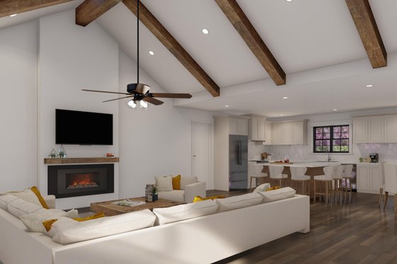 Interior - Family Room 2 for Farmhouse House Plan #923-384 - 3 bed, 3 bath