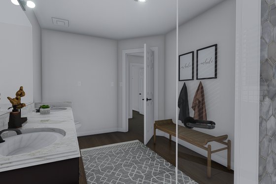Interior - Master Bathroom for Ranch House Plan #1060-13 - 6 bed, 3 bath