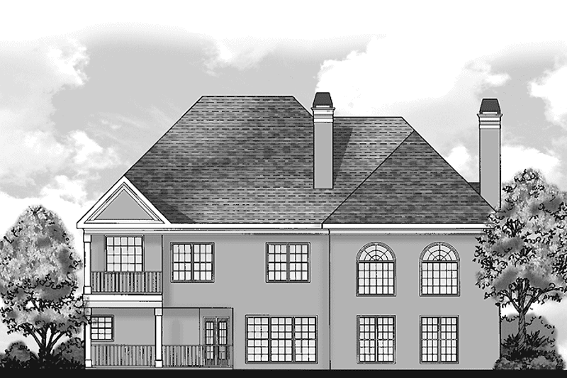 House Design - Exterior - Rear Elevation for Mediterranean House Plan #927-639 - 5 bed, 4.5 bath