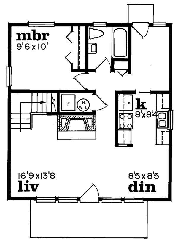 Home Plan - Country Floor Plan - Main Floor Plan #47-700