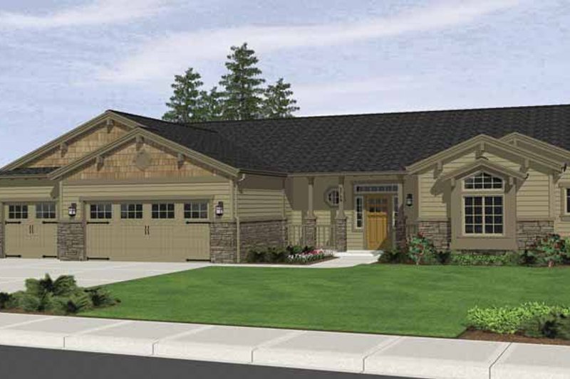 Home Plan - Ranch Exterior - Front Elevation Plan #943-6