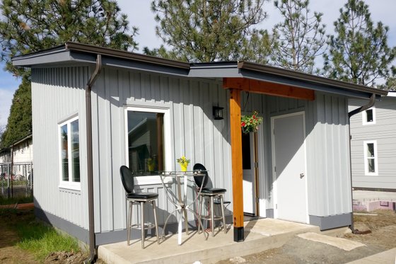 Exterior - Front Elevation for Cottage House Plan #890-9 - 1 bed, 1 bath