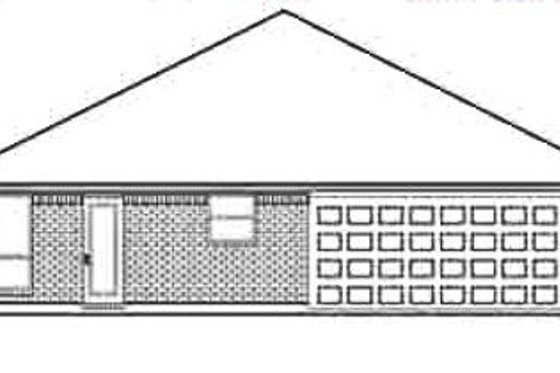 Exterior - Rear Elevation for Traditional House Plan #84-298 - 3 bed, 2 bath