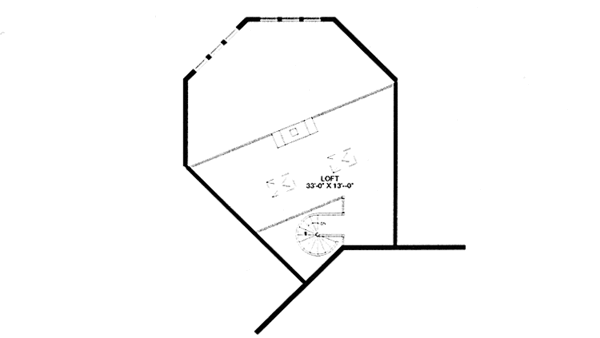 House Blueprint - Log Floor Plan - Upper Floor Plan #964-16