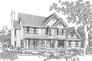 Country Exterior - Front Elevation Plan #929-492