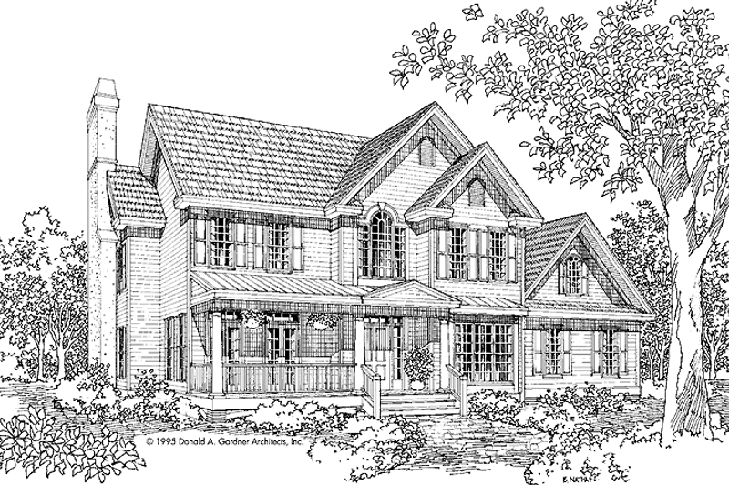 Architectural House Design - Country Exterior - Front Elevation Plan #929-492