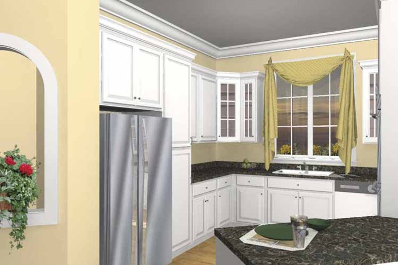 Home Plan - Interior - Kitchen for Traditional House Plan #44-215 - 3 bed, 2.5 bath