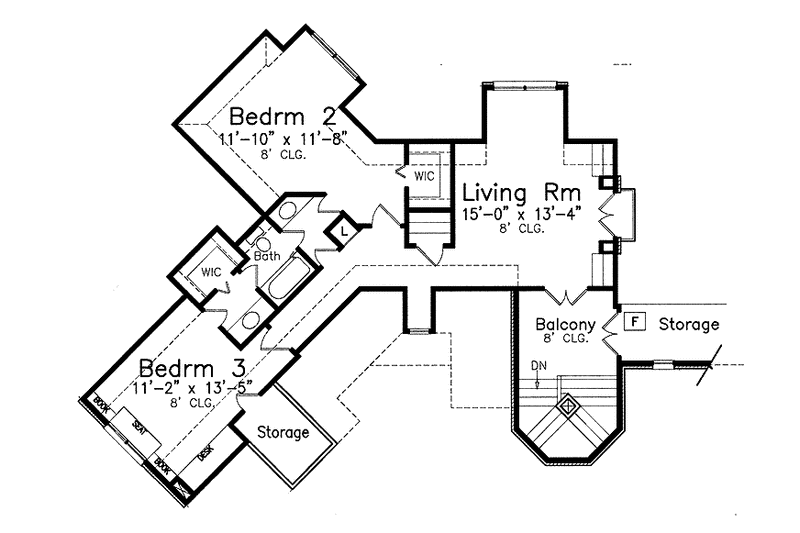 Home Plan - Floor Plan - Upper Floor for Traditional House Plan #52-253 - 4 bed, 3.5 bath