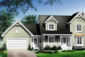 Traditional Exterior - Front Elevation Plan #25-4165