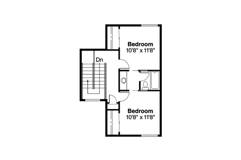 Home Plan - Floor Plan - Upper Floor for Mediterranean House Plan #124-426 - 3 bed, 2.5 bath