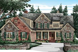 House Design - Exterior - Front Elevation for European House Plan #927-416 - 4 bed, 4 bath