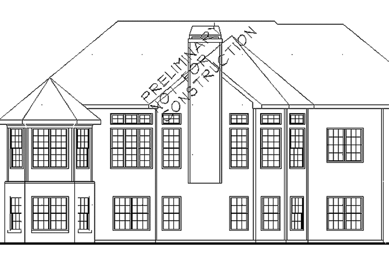 House Blueprint - Exterior - Rear Elevation for Country House Plan #927-879 - 3 bed, 2.5 bath