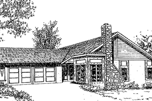 Craftsman Exterior - Front Elevation Plan #60-915