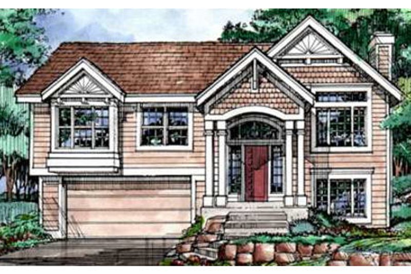 Architectural House Design - Traditional Exterior - Front Elevation Plan #320-368