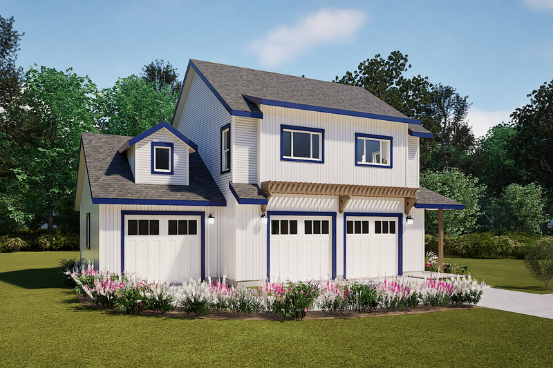 Architectural House Design - Exterior - Front Elevation 4 for Farmhouse House Plan #1099-10 - 1 bed, 1 bath