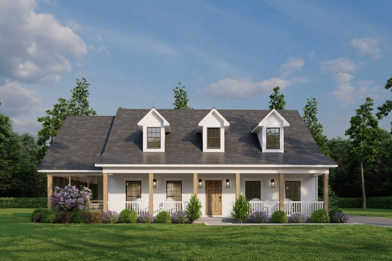 Dream House Plan - Farmhouse Exterior - Front Elevation Plan #923-67