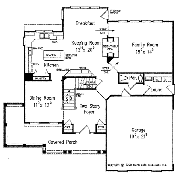 Dream House Plan - Country Floor Plan - Main Floor Plan #927-109