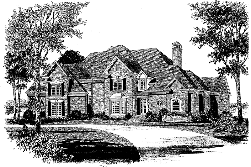 Architectural House Design - Traditional Exterior - Front Elevation Plan #453-422