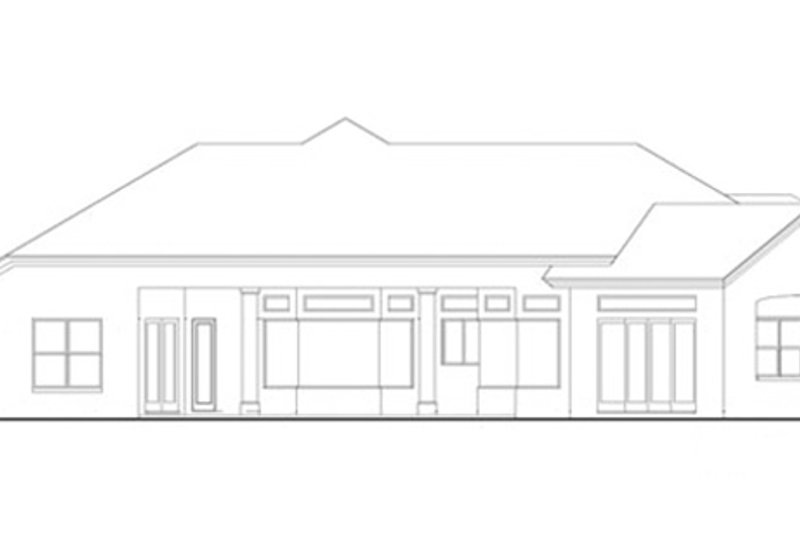 Dream House Plan - Exterior - Rear Elevation for European House Plan #417-808 - 3 bed, 2.5 bath