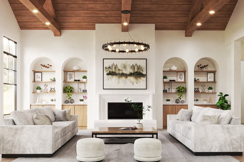 House Design - Interior - Family Room 1 for Craftsman House Plan #119-457 - 3 bed, 2.5 bath