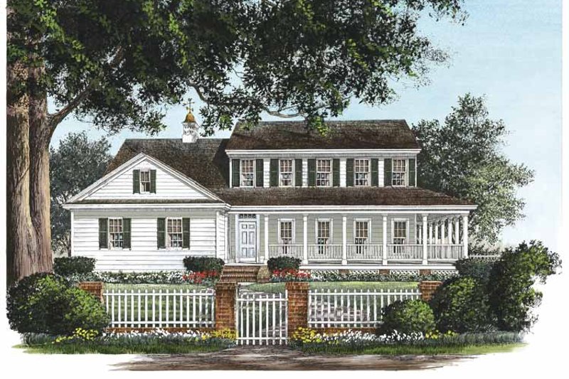 Architectural House Design - Country Exterior - Front Elevation Plan #137-327