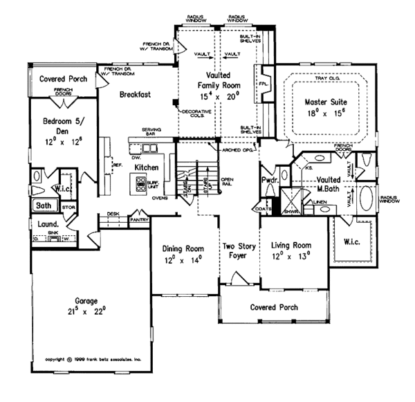 House Plan Design - Traditional Floor Plan - Main Floor Plan #927-716