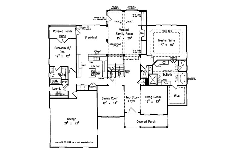 Home Plan - Floor Plan - Main Floor for Traditional House Plan #927-716 - 5 bed, 4.5 bath