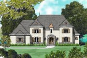 European Style House Plan - 5 Beds 4 Baths 4450 Sq/Ft Plan #413-831 