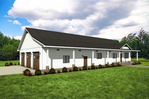 Ranch Exterior - Front Elevation Plan #1084-6