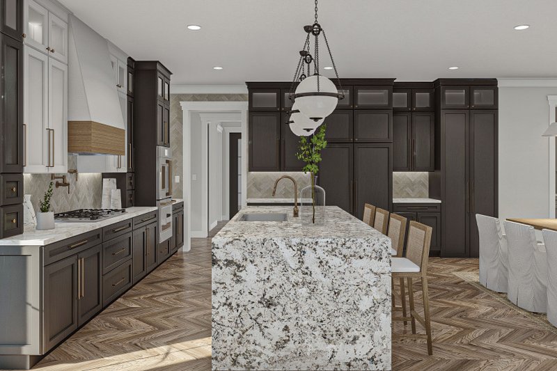 House Design - Interior - Kitchen for Mediterranean House Plan #455-524 - 5 bed, 4.5 bath