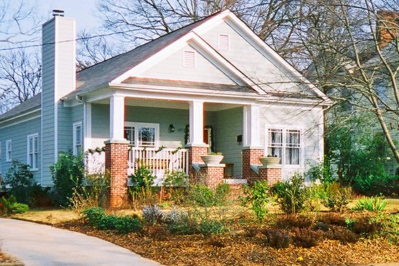 Exterior - Front Elevation for Bungalow House Plan #30-198 - 3 bed, 2 bath