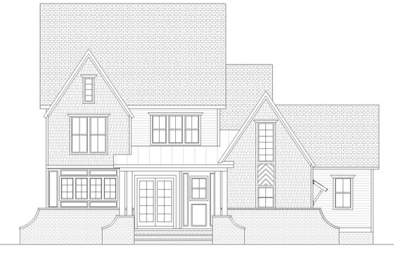 Exterior - Front Elevation 5 for Farmhouse House Plan #1080-1 - 5 bed, 4 bath