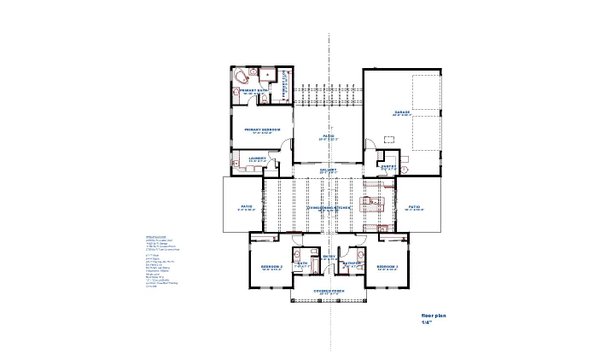 House Blueprint - Floor Plan - Main Floor for Country House Plan #1126-3 - 3 bed, 3 bath