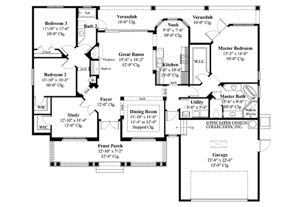 Home Plan - Country Floor Plan - Main Floor Plan #930-376