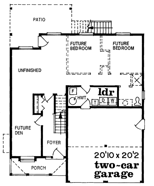 House Blueprint - Traditional Floor Plan - Main Floor Plan #47-787