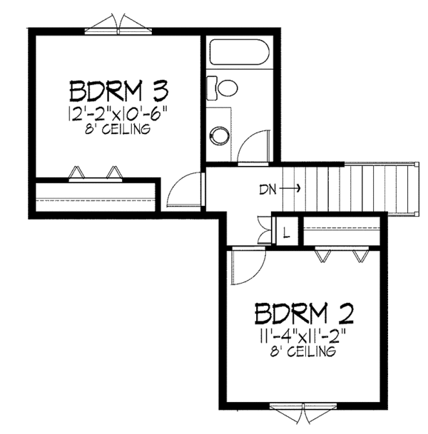 House Design - Colonial Floor Plan - Upper Floor Plan #51-730