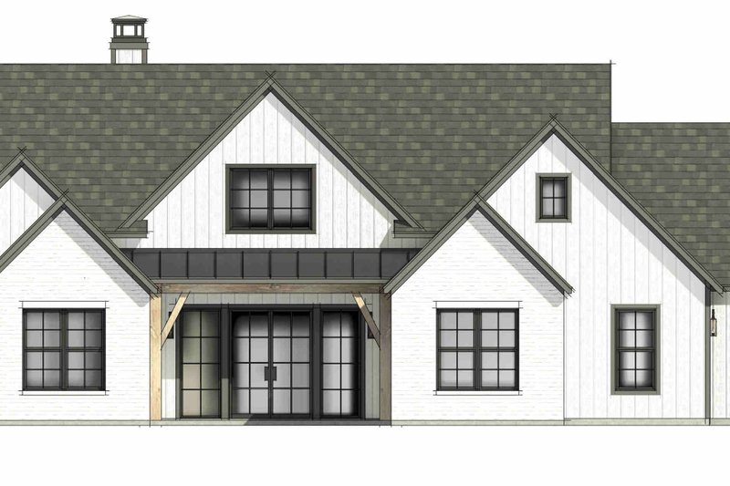 Dream House Plan - Exterior - Front Elevation 6 for Farmhouse House Plan #1096-140 - 4 bed, 3 bath