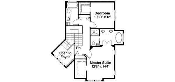 Home Plan - Traditional Floor Plan - Upper Floor Plan #124-465
